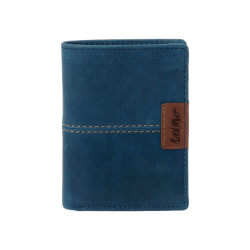 Lavor Δερμάτινο Ανδρικό Πορτοφόλι Μπλε 1-6066